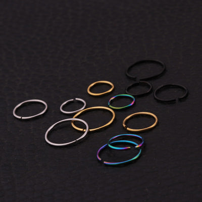 316L Stainless Steel Multifunctional Piercing Jewelry - Ear, Nose, and Lip Ring