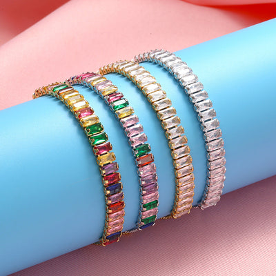 Adjustable T Square Zircon Bracelet Jewelry Accessories