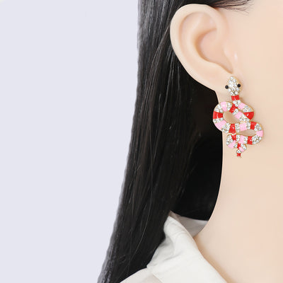 New Creative Snake Design Statement Earrings