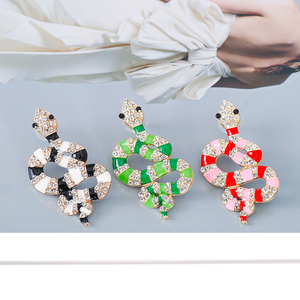 New Creative Snake Design Statement Earrings