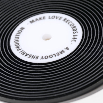 New Fashion Vinyl Record Round Earrings Simple Chic Statement Studs