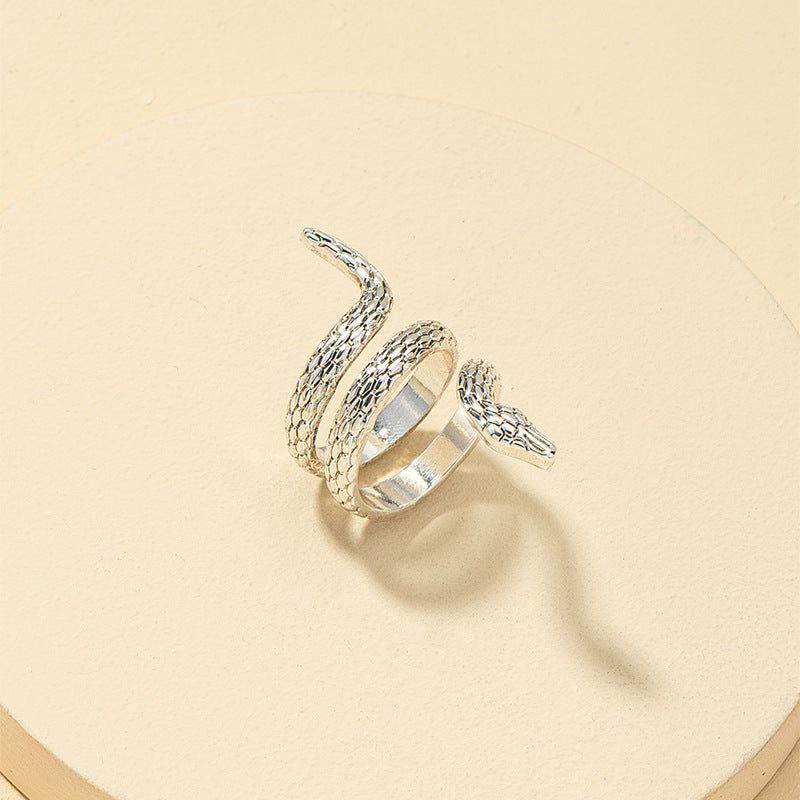 New Retro Zodiac Snake Ring - Trendy Vintage Style Jewelry