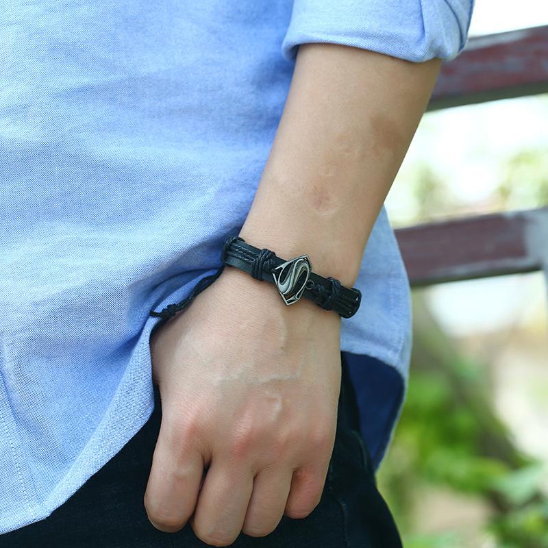 Vintage Woven Leather Bracelet for Men and Women
