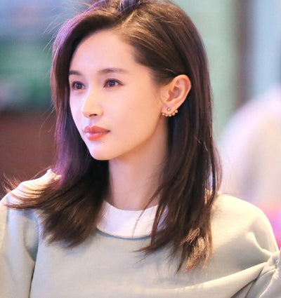 Stainless Steel Titanium Bead Earrings - Minimalist Luxury Design