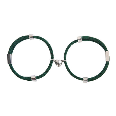 Stainless Steel Heart Magnet Bracelet & Adjustable Shoe Strap Heel Grip