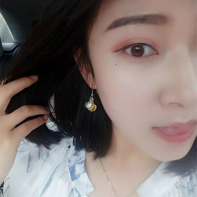 Novelty Resin Wine Glass Earrings with Clip-On Option