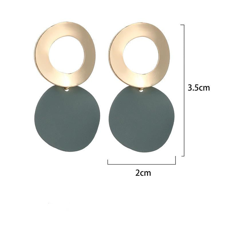 Openwork Geometric Irregular Metal Earrings