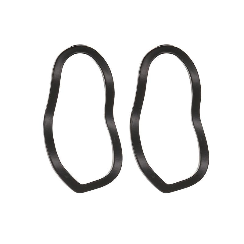 European Geometric Irregular Hollow Wave Gold Earrings