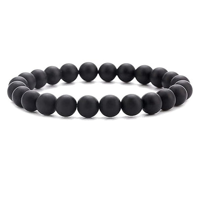 Retro Geometric Agate Gemstone Beaded Unisex Bracelet