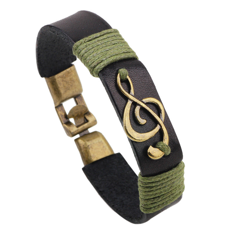 Retro Music Pattern Alloy Bracelet - Fashion Jewelry