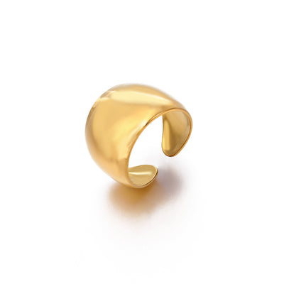 Retro Stainless Steel Adjustable Statement Ring