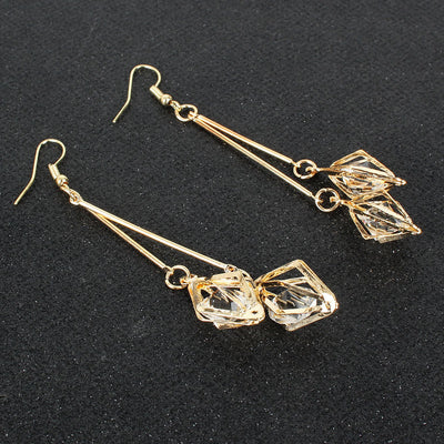 Simple Alloy Long Earrings for Women