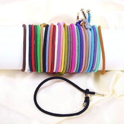 Adjustable Multi-Color Milanese Rope Bracelet for Couples
