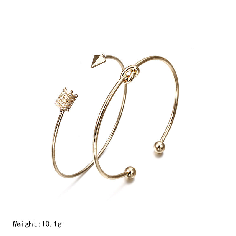 Adjustable Cupid's Arrow Metal Bracelet