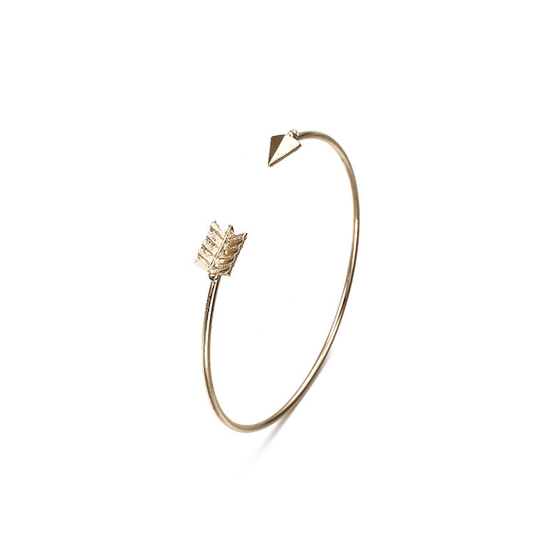 Adjustable Cupid's Arrow Metal Bracelet