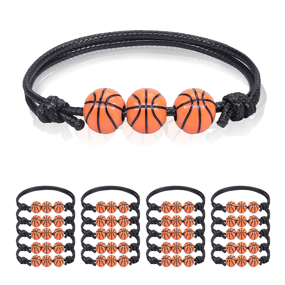 Acrylic Beaded Unisex Sports Bracelet