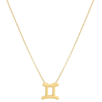 Simple Constellation Alloy Pendant Necklace for Women