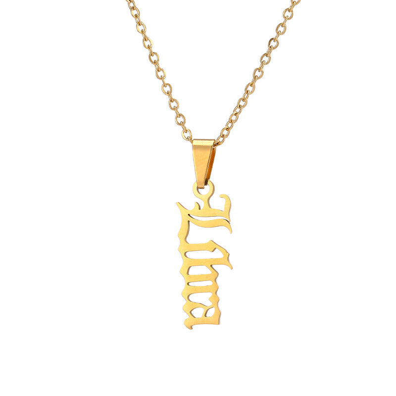 Zodiac Sign Stainless Steel Pendant Necklace