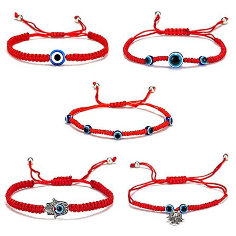 Evil Eye Palm Glass Beaded Friendship Bracelets