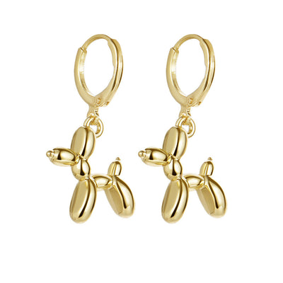 Simple Style Alloy Plated Animal Pendant Acrylic Earrings for Women and Children