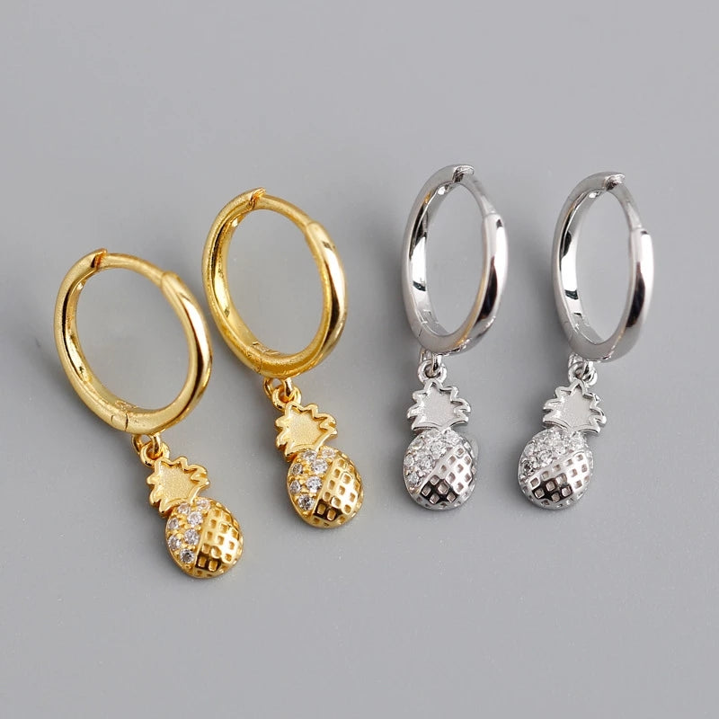 Simple Geometric Copper Plated Drop Earrings with Butterfly Pendant and Cubic Zirconia Design