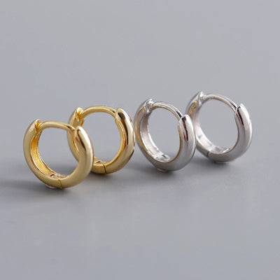 Minimalist Geometric Twist Hoop Earrings and Studs Set