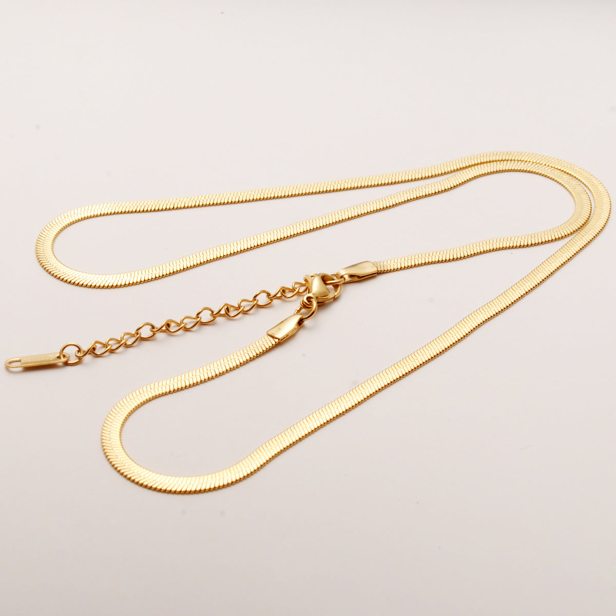 Simple Geometric Stainless Steel Blade Chain Necklace