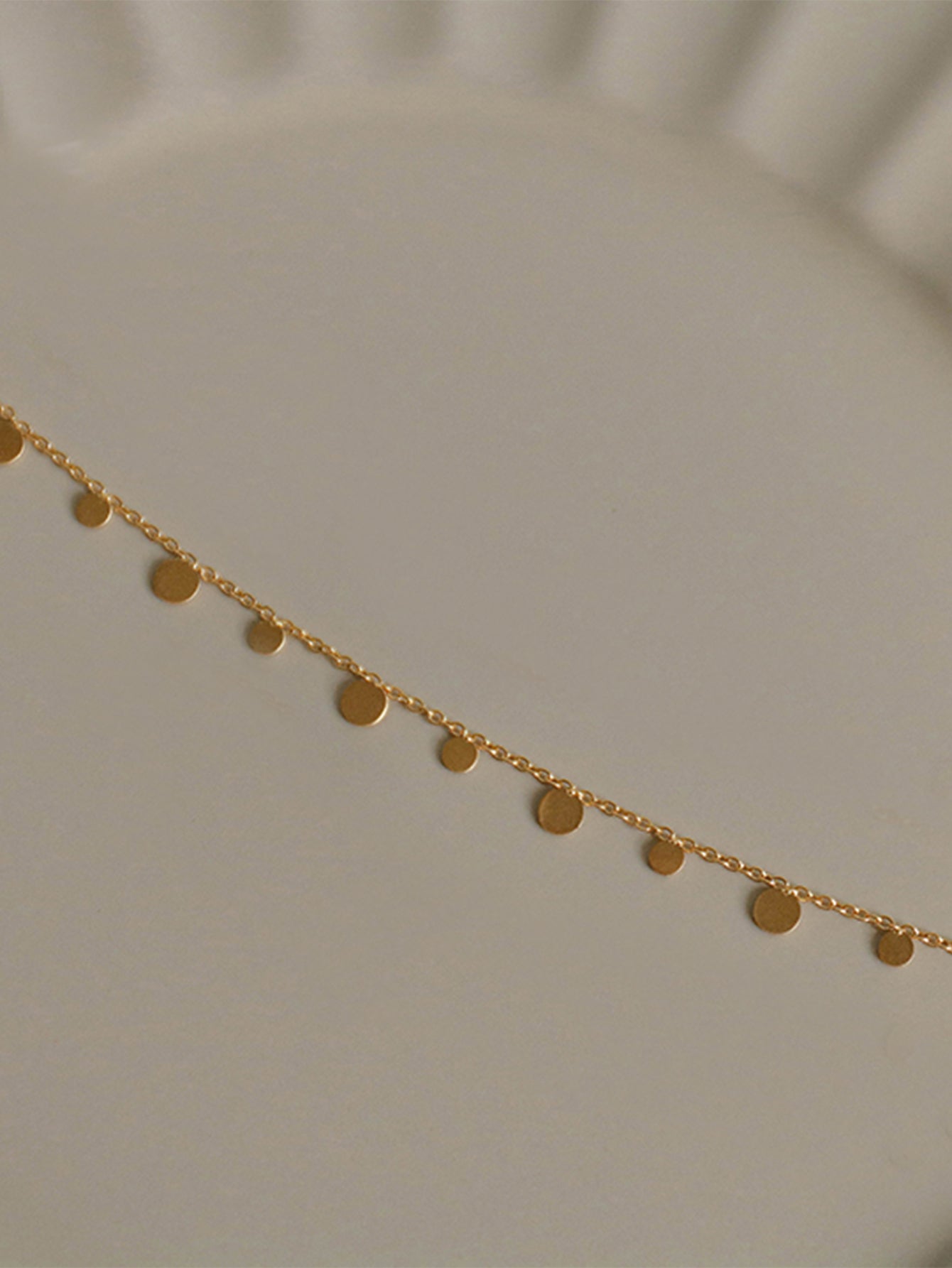 Simple Gold Stainless Steel Waterdrop Pendant Necklace
