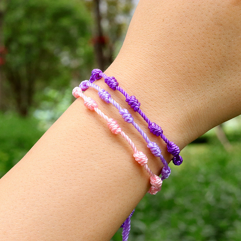 Simple Silk Thread Braided Friendship Bracelet for All Ages