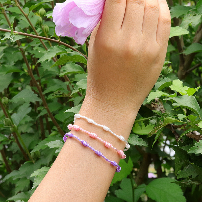 Simple Silk Thread Braided Friendship Bracelet for All Ages