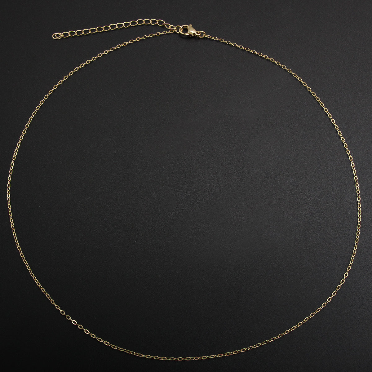 Simple Style Gold Plated Stainless Steel Necklace with Cross/O-Shape/Snake/Bead/Wave Chain Design