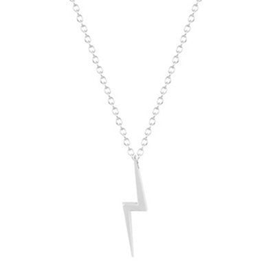 Simple Z English Alphabet Lightning Pendant Alloy Necklace