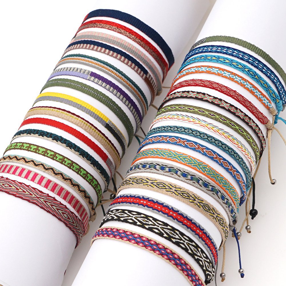 Spanish Vintage Palace Pattern Bohemian & Nepalese Handmade Woven Bracelet