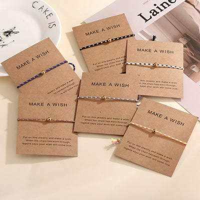 Stainless Steel Cross Adjustable Cotton Rope Bracelet Jewelry Wholesale