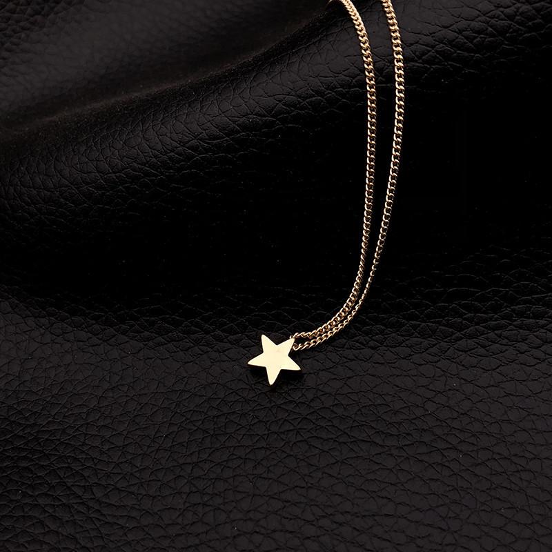 Star Alloy Pendant Necklace - Fashionable Women's Sweater Chain