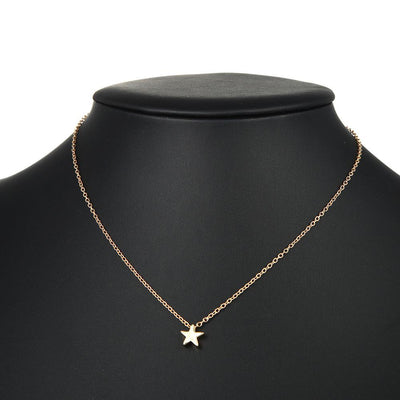 Star Alloy Pendant Necklace - Fashionable Women's Sweater Chain