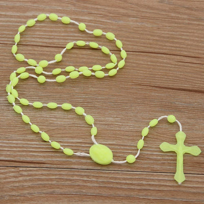 Streetwear Shiny Cross Glow-in-the-Dark Unisex Pendant Necklace