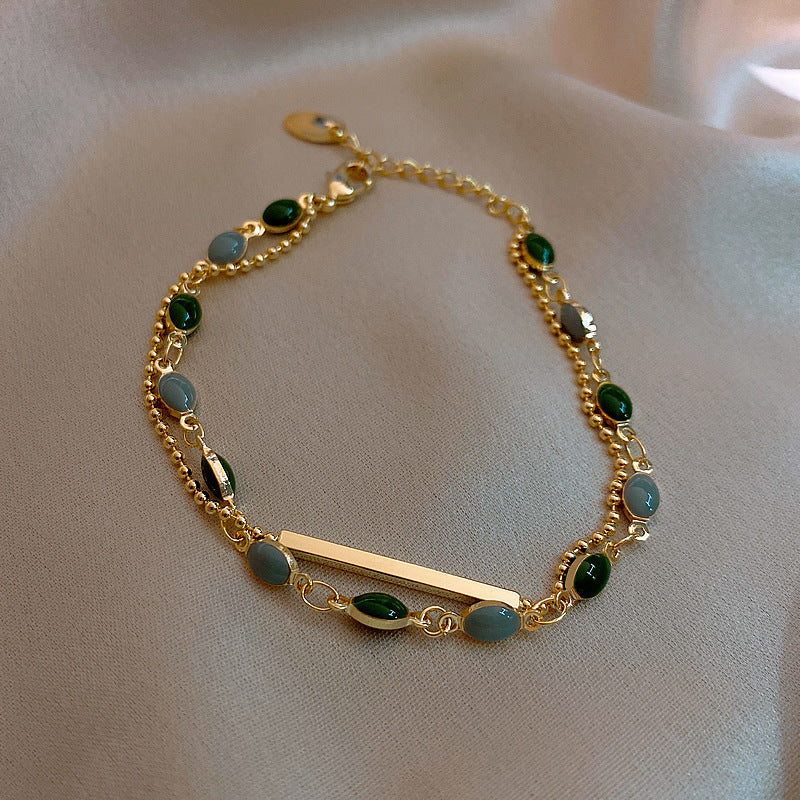 Sweetheart Alloy Pearl Rhinestone Bracelet for Women - Elegant Heart Design