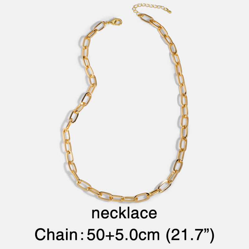 Cuban Chain Titanium Steel Hip-hop Necklace - Fashion Stainless Steel Statement Necklace