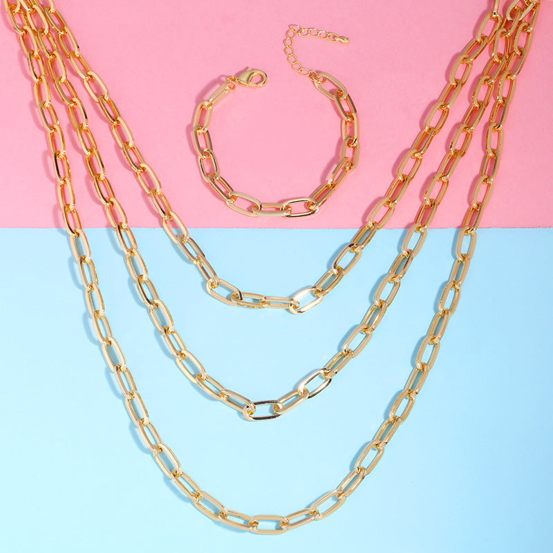 Cuban Chain Titanium Steel Hip-hop Necklace - Fashion Stainless Steel Statement Necklace