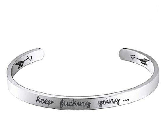 Unisex Adjustable Heart Shaped Stainless Steel Cuff Bracelet