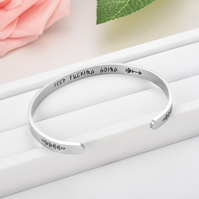 Unisex Adjustable Heart Shaped Stainless Steel Cuff Bracelet