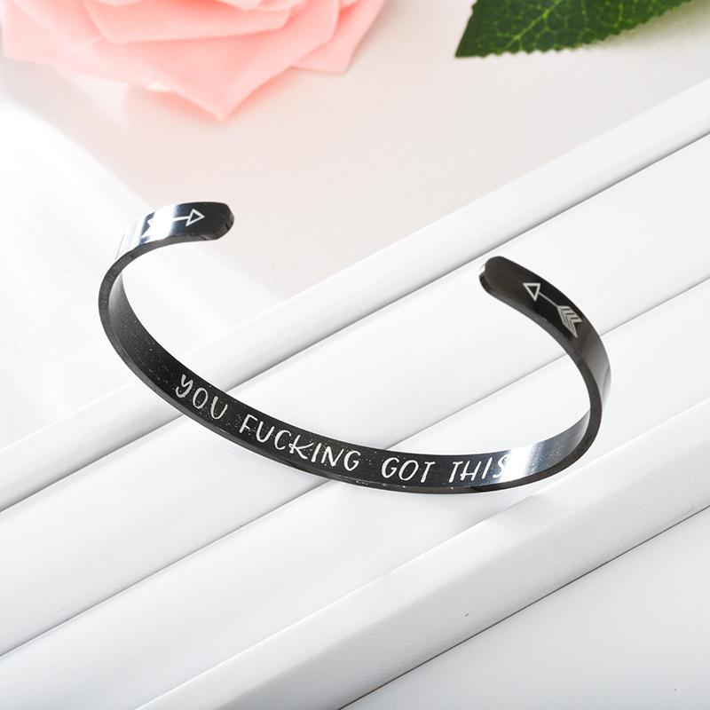 Unisex Adjustable Heart Shaped Stainless Steel Cuff Bracelet