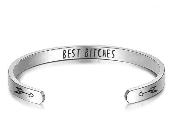 Unisex Adjustable Heart Shaped Stainless Steel Cuff Bracelet