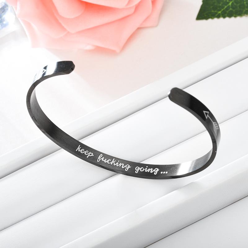 Unisex Adjustable Heart Shaped Stainless Steel Cuff Bracelet