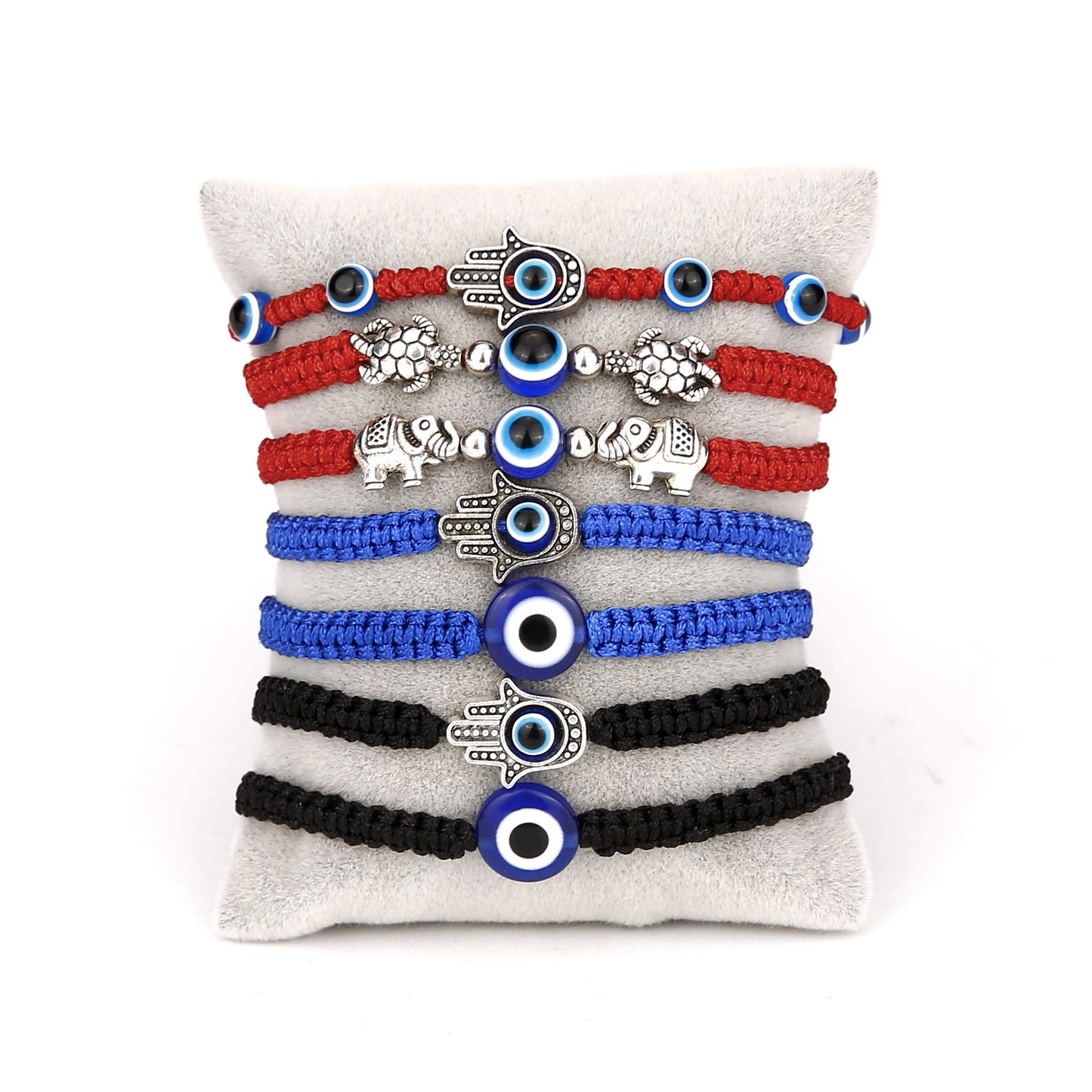 Vintage Evil Eye Palm Adjustable Red Rope Bracelet