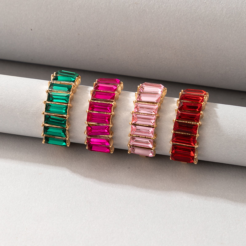 Wholesale Fashion Multicolor Gemstone Ring for Women - Trendy Minimalist Style