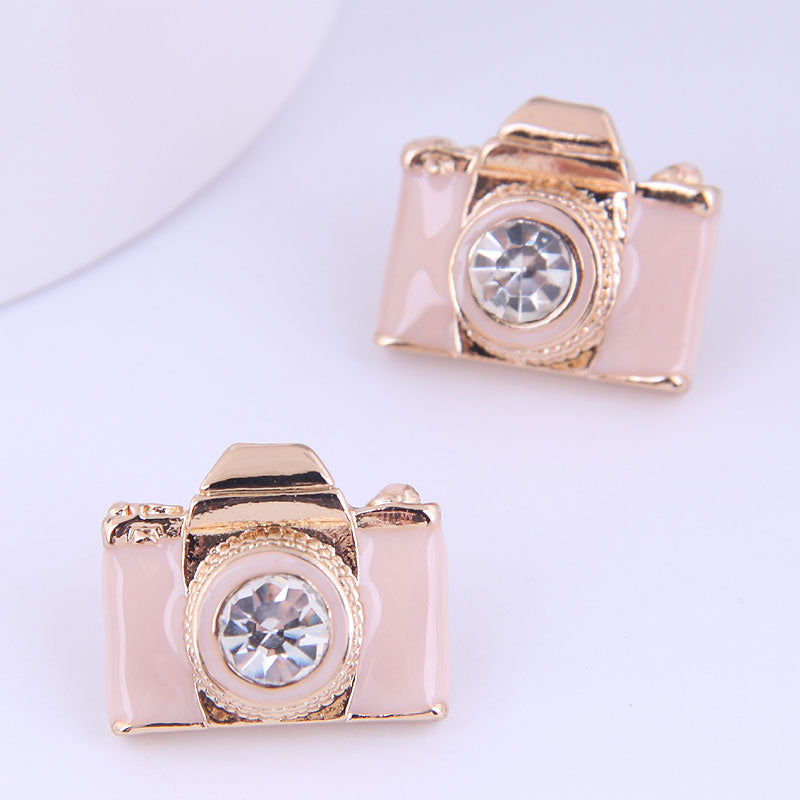 Wholesale Fashion Mini Camera Stud Earrings