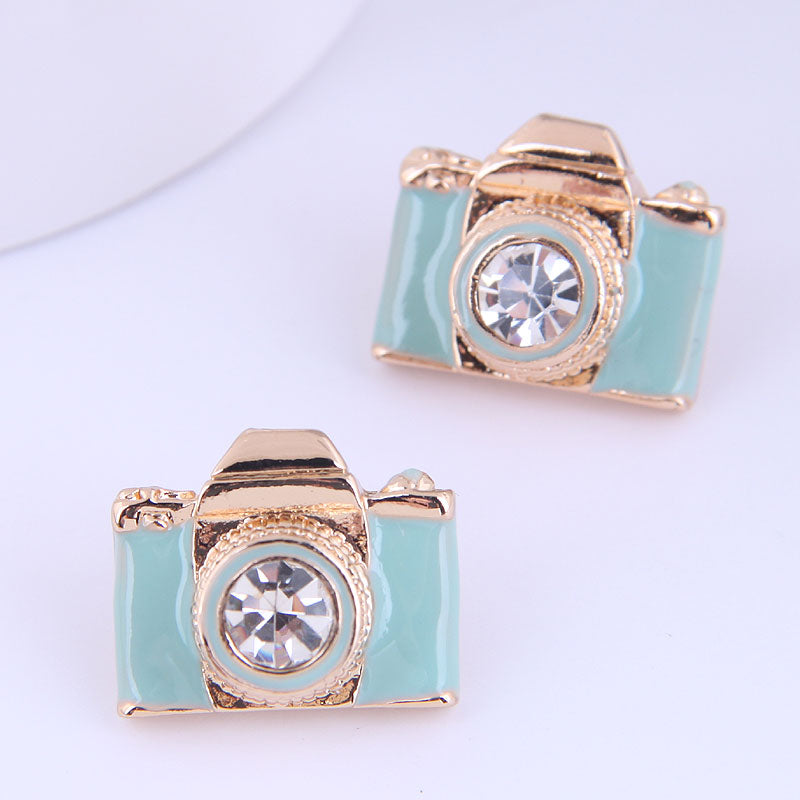 Wholesale Fashion Mini Camera Stud Earrings