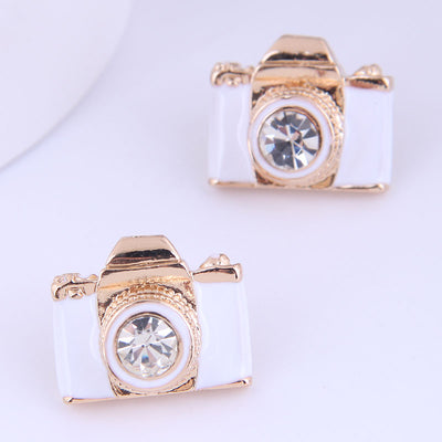 Wholesale Fashion Mini Camera Stud Earrings
